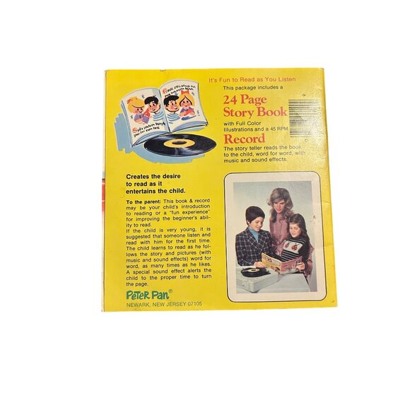 Frankie The Brave Fireman 1959 Childrens Story Book & 45 RPM Record By Peter Pan - Picture 4 of 4